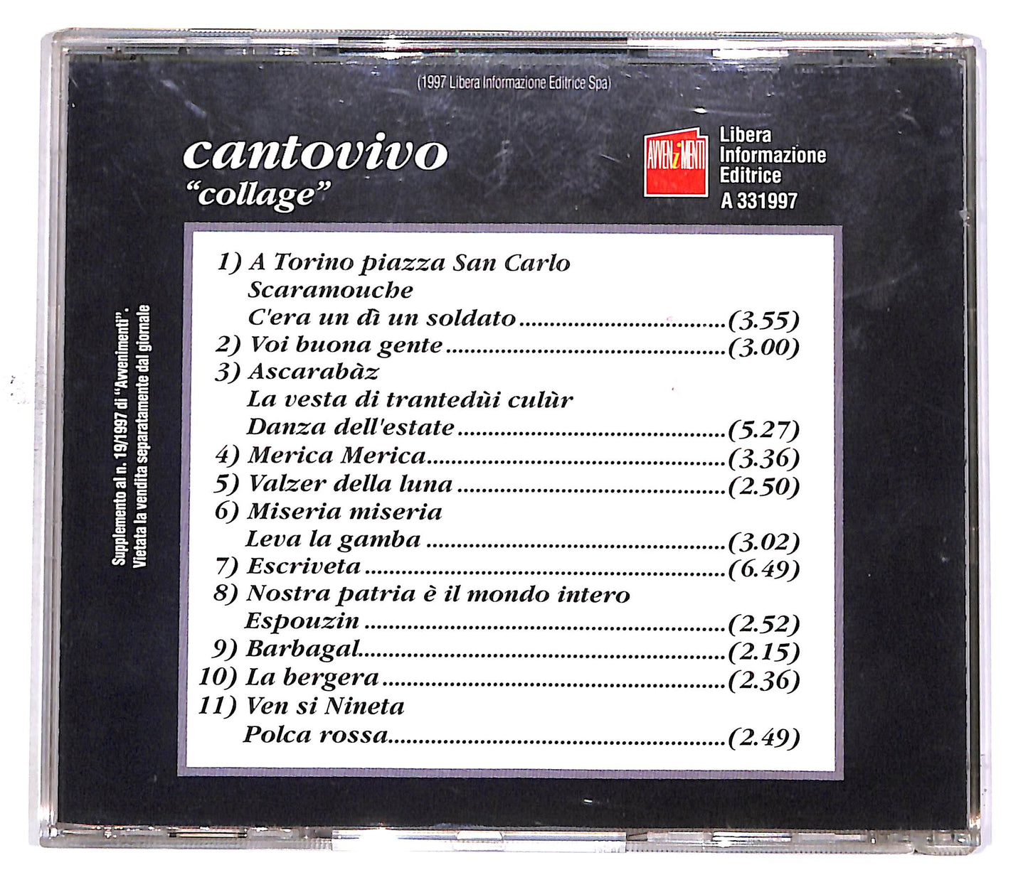 EBOND Cantovivo - collage EDITORIALE CD CD049738