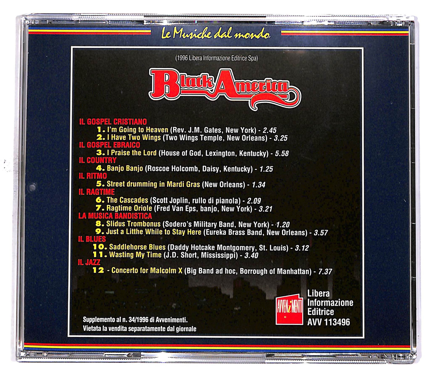 EBOND Various - Black America - Gospel, Country & Blues EDITORIALE CD CD049741