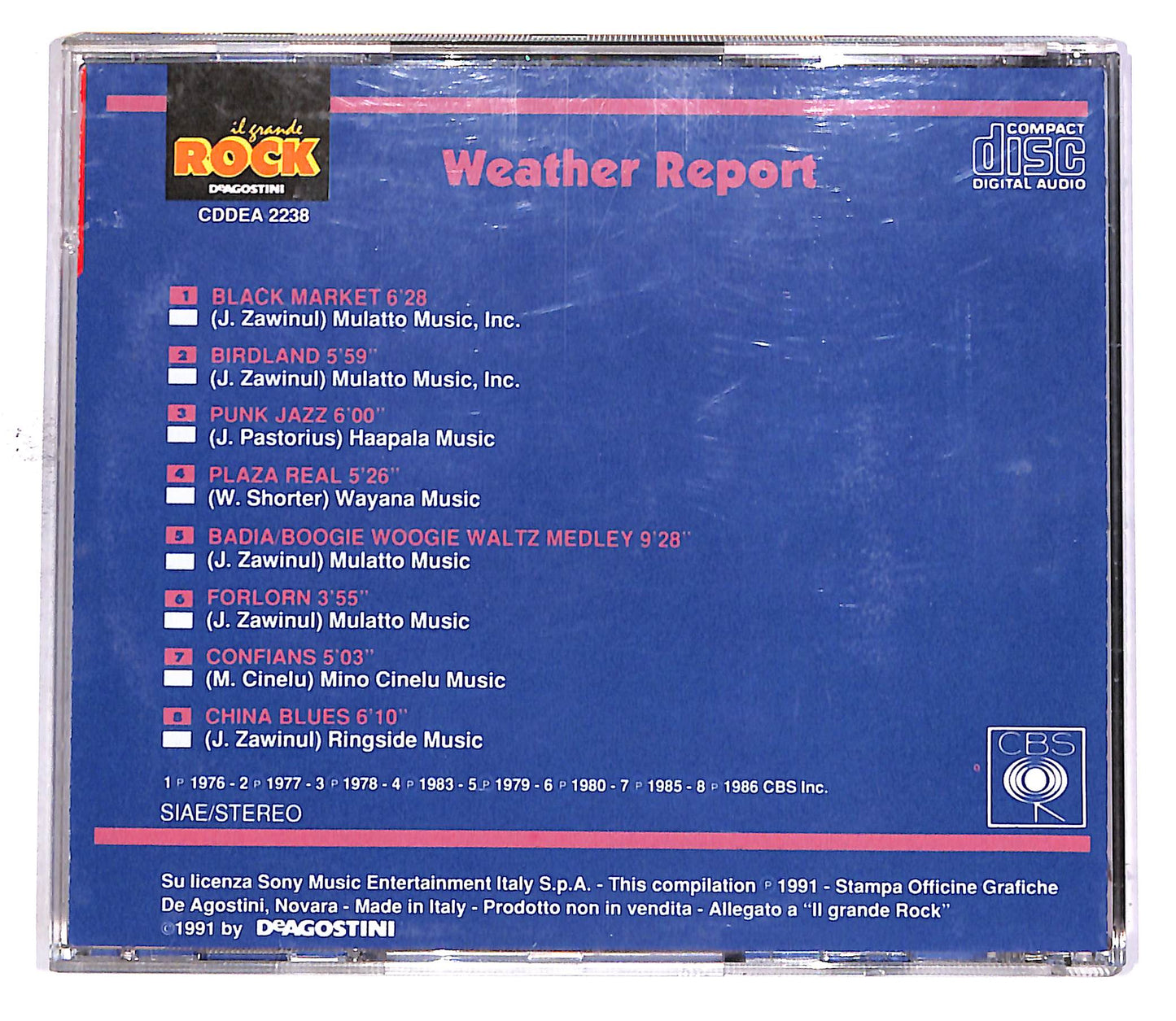 EBOND Weather Report - Il Grande Rock EDITORIALE CD CD049752