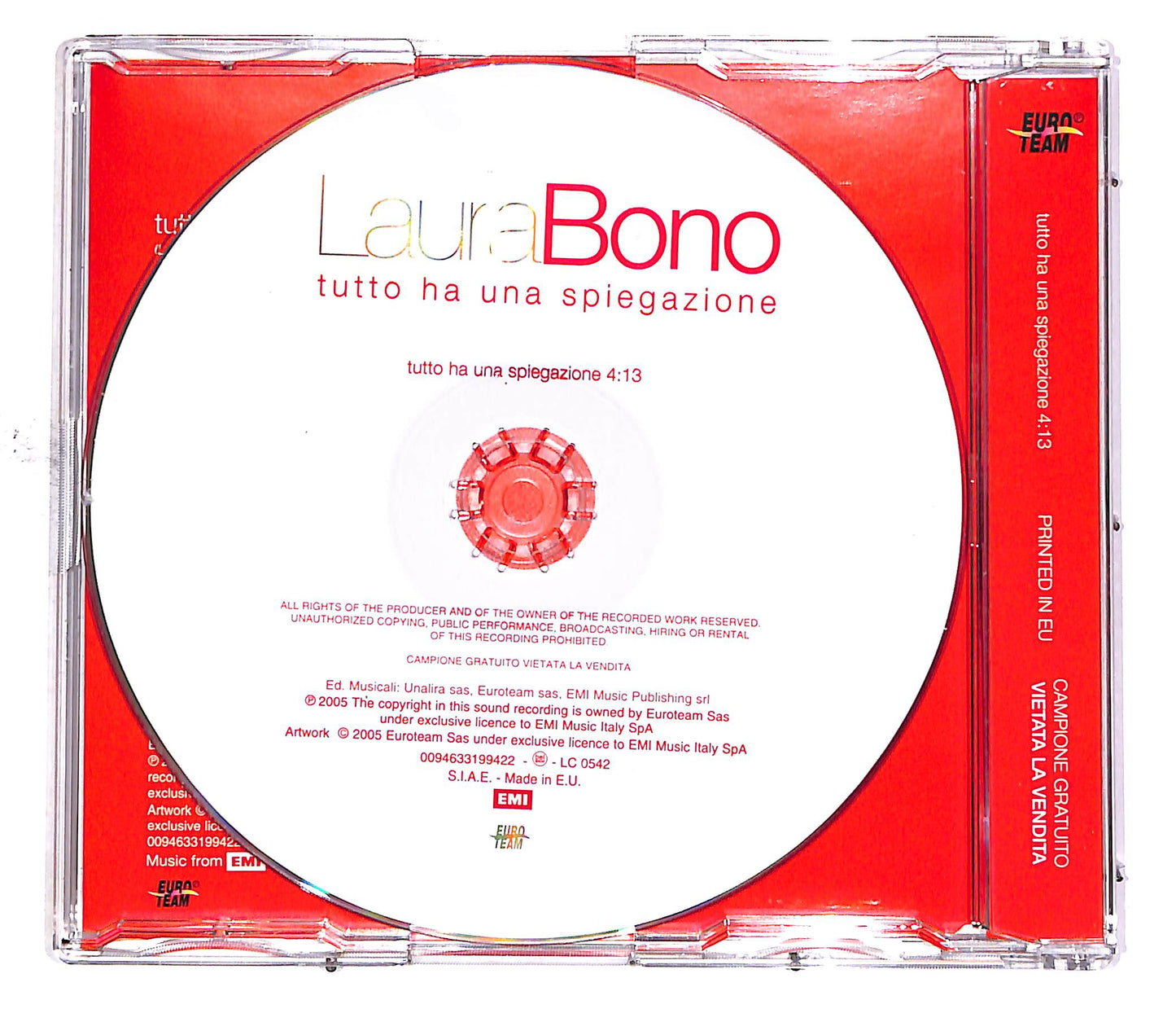 EBOND Laura Bono - Tutto Ha Una Spiegazione PROMO CD CD049829