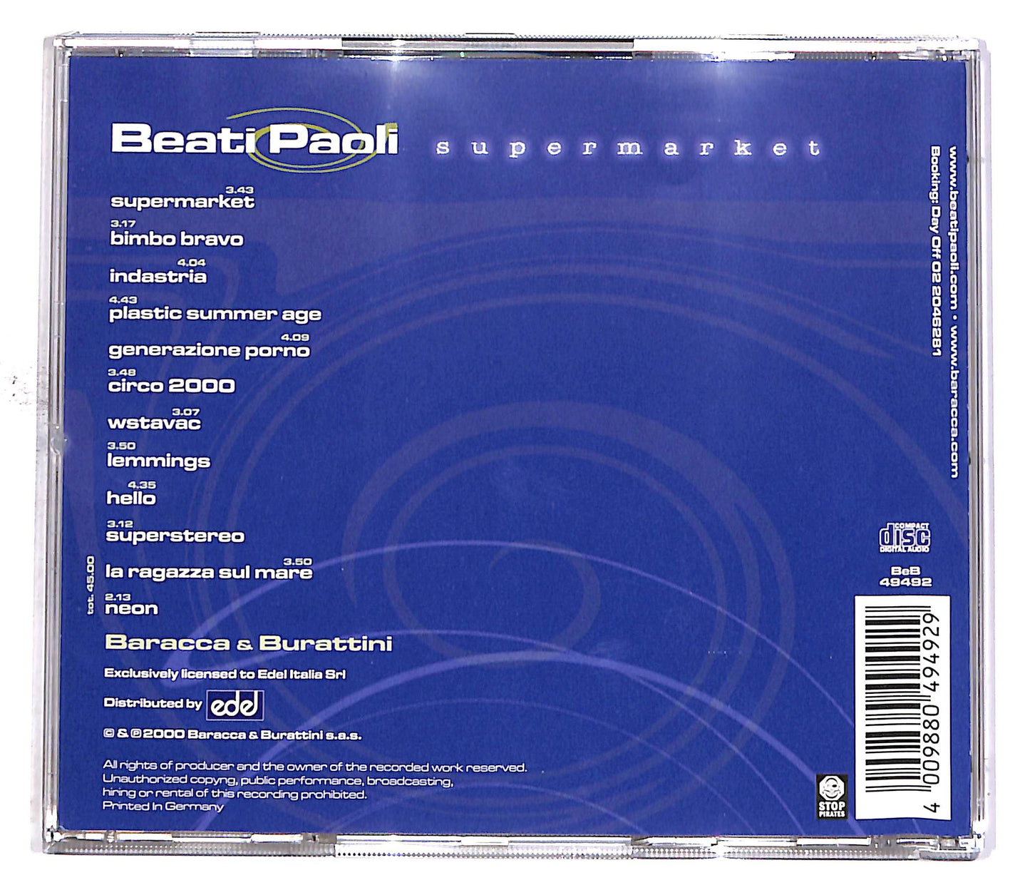 EBOND Beati Paoli - Supermarket CD CD049841