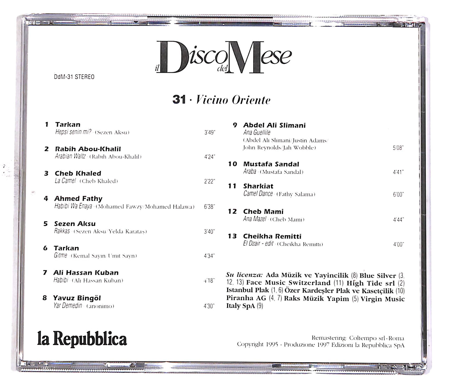 EBOND Various - Il Disco Del Mese 31 - Vicino Oriente EDITORIALE CD CD049850