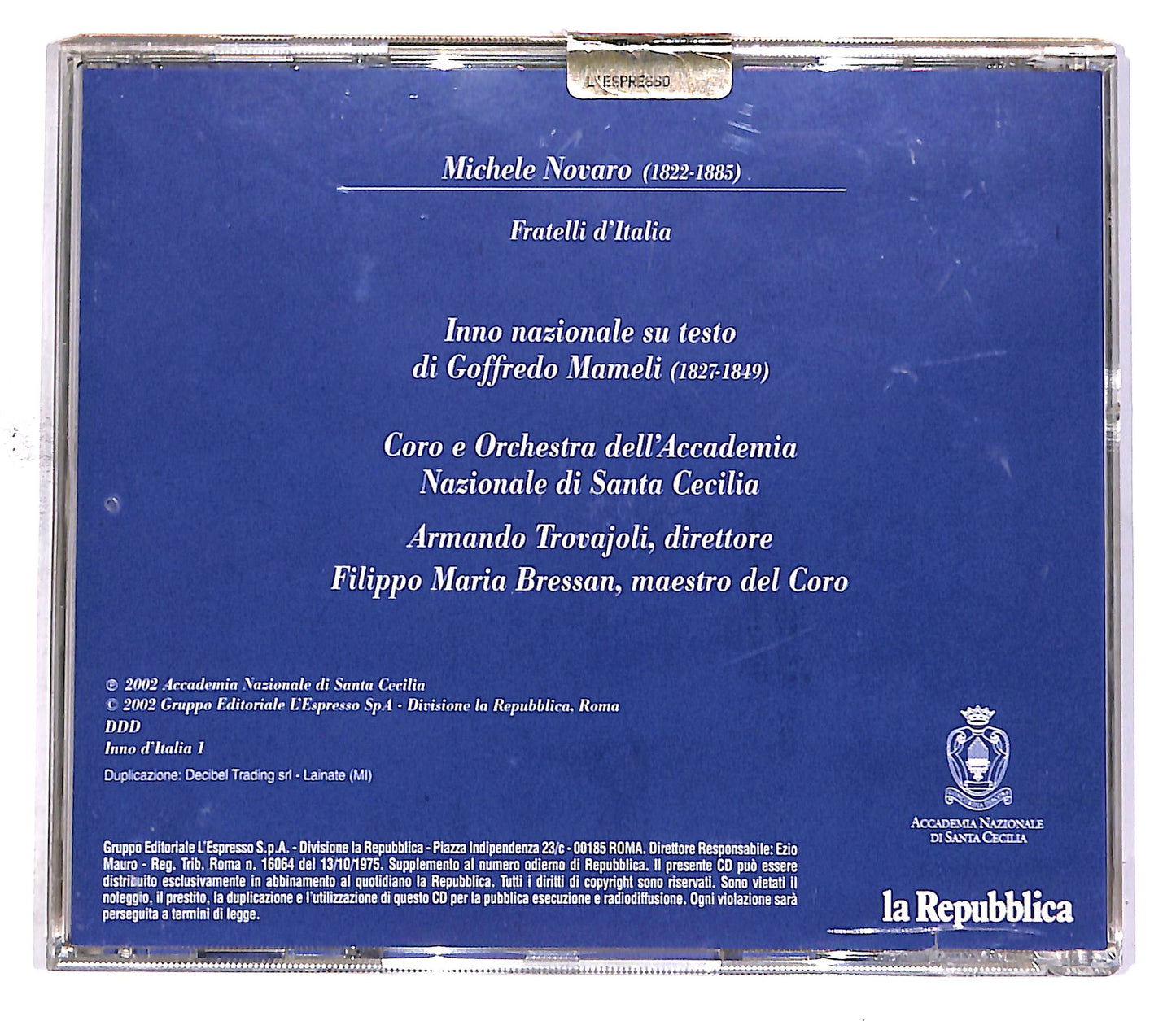 EBOND Fratelli D'Italia - L'Inno Di Mameli EDITORIALE CD CD049855