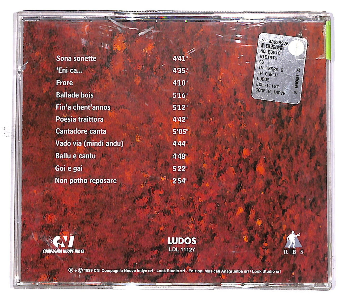 EBOND Tancaruja - In Terra E In Chelu EDITORIALE CD CD049863