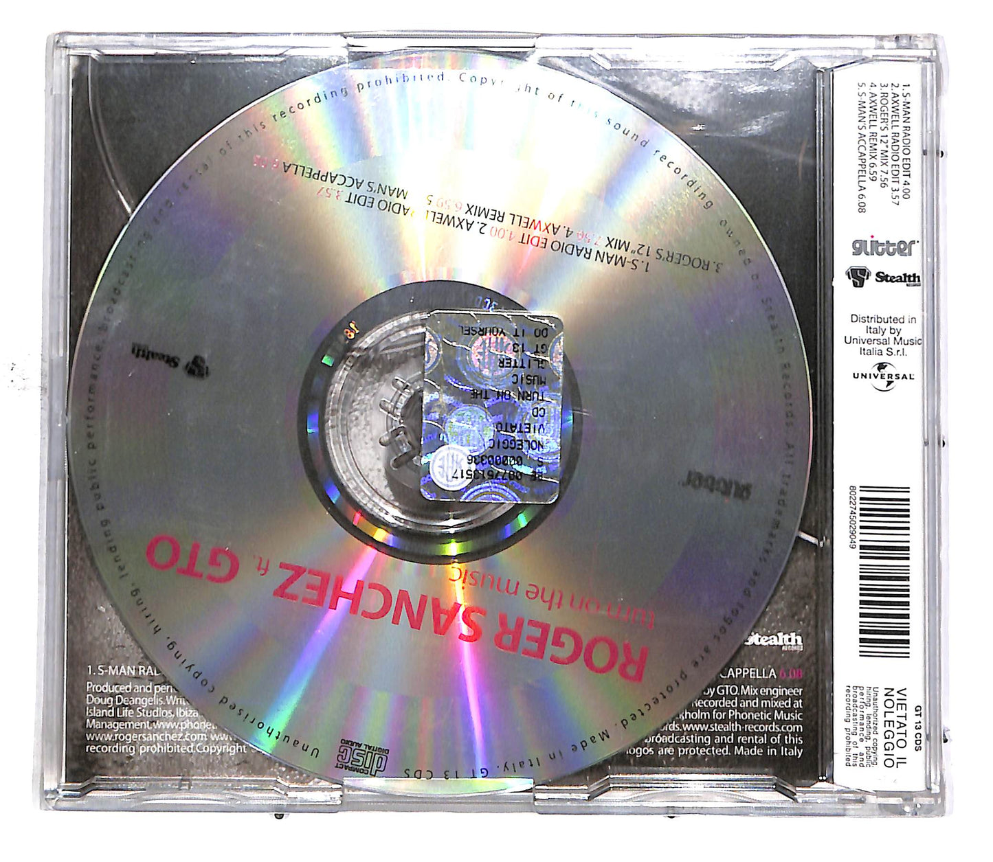 EBOND Roger Sanchez Ft. GTO - Turn On The Music CD CD049871