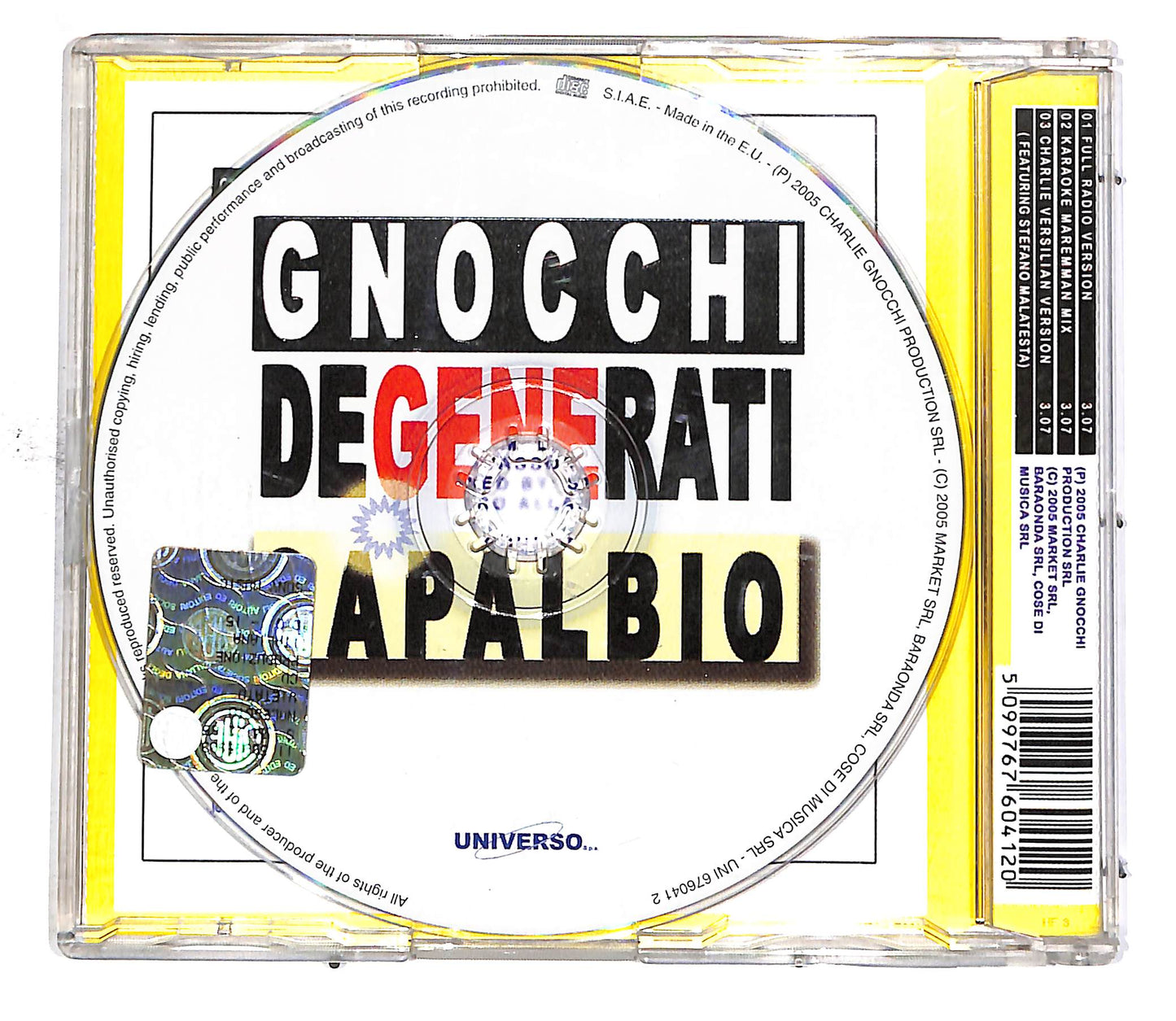 EBOND Gnocchi Degenerati - Capalbio CD CD049908