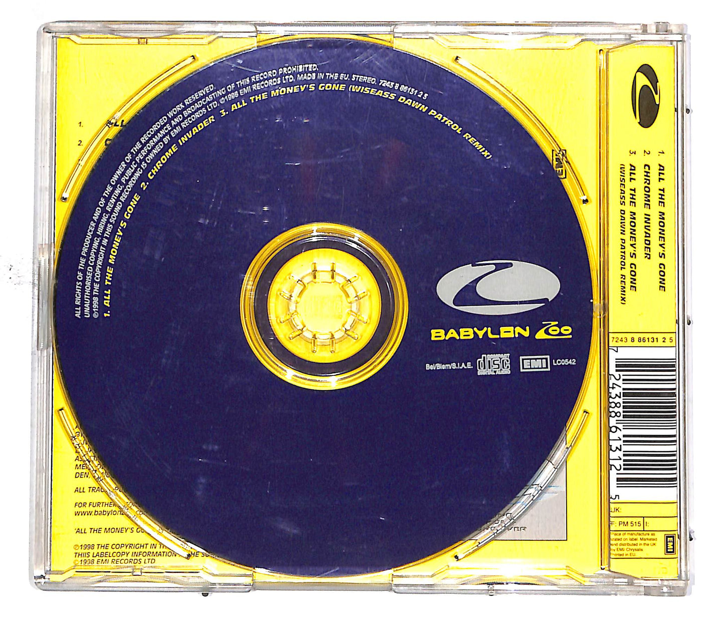 EBOND Babylon Zoo - All The Money's Gone CD CD049921