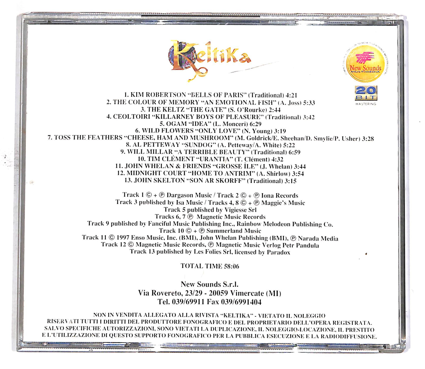 EBOND Various - Keltika Vol. 8 EDITORIALE CD CD049964