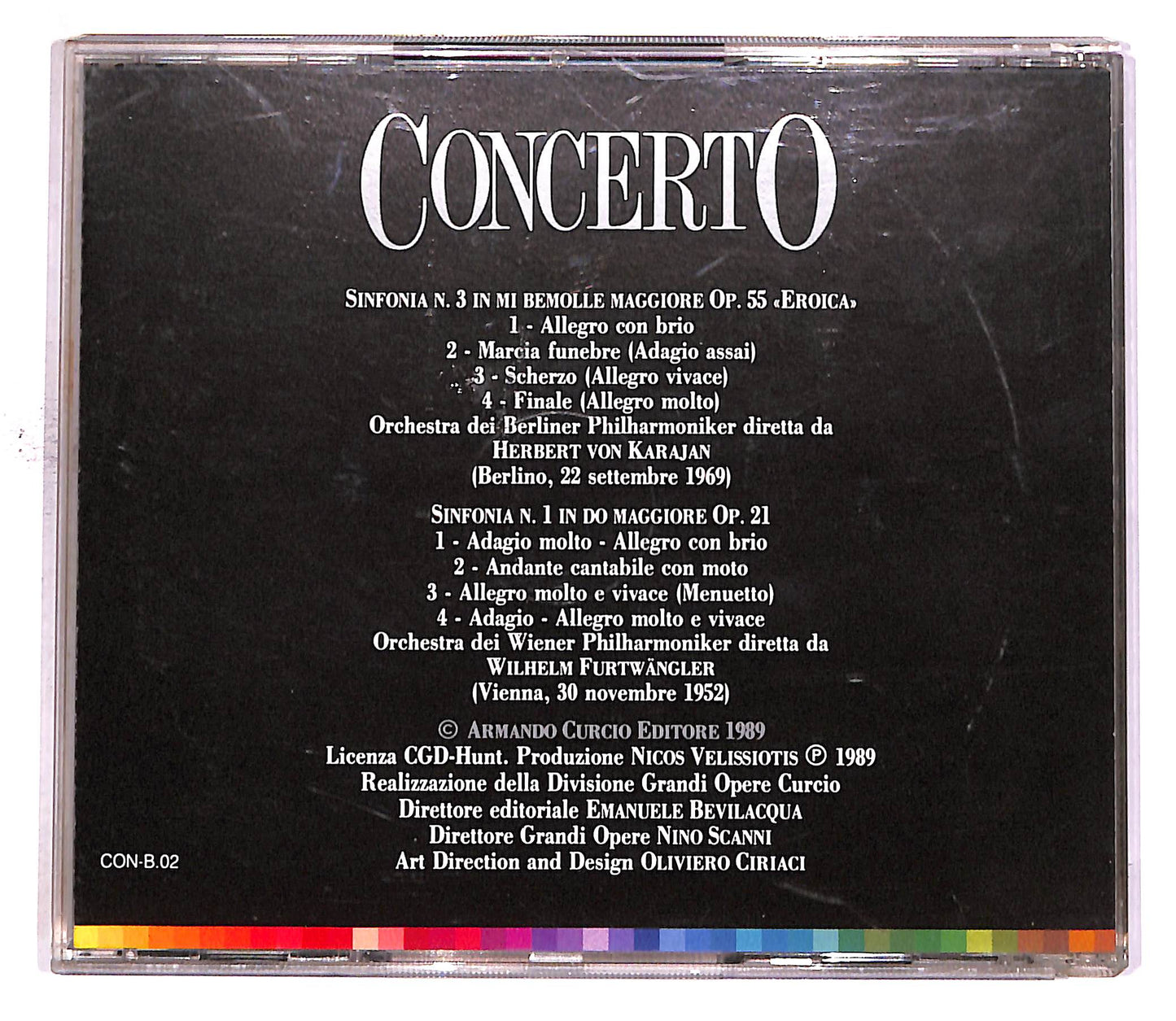 EBOND Beethoven - Sinfonia N. 3 Eroica, Sinfonia N. 1 EDITORIALE CD CD050034