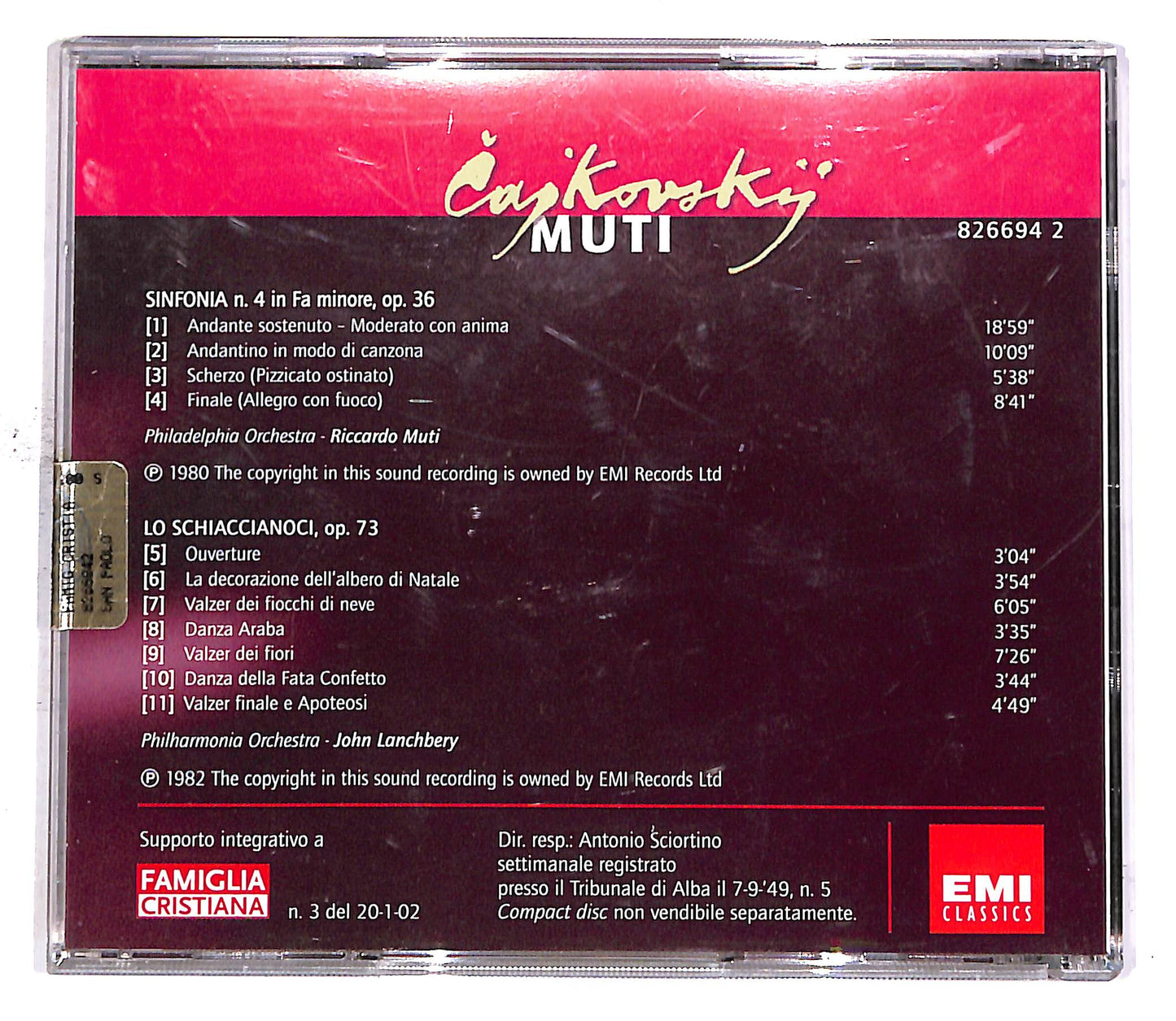 EBOND I Grandi Concerti - Cajkovskij - Muti EDITORIALE CD CD050131