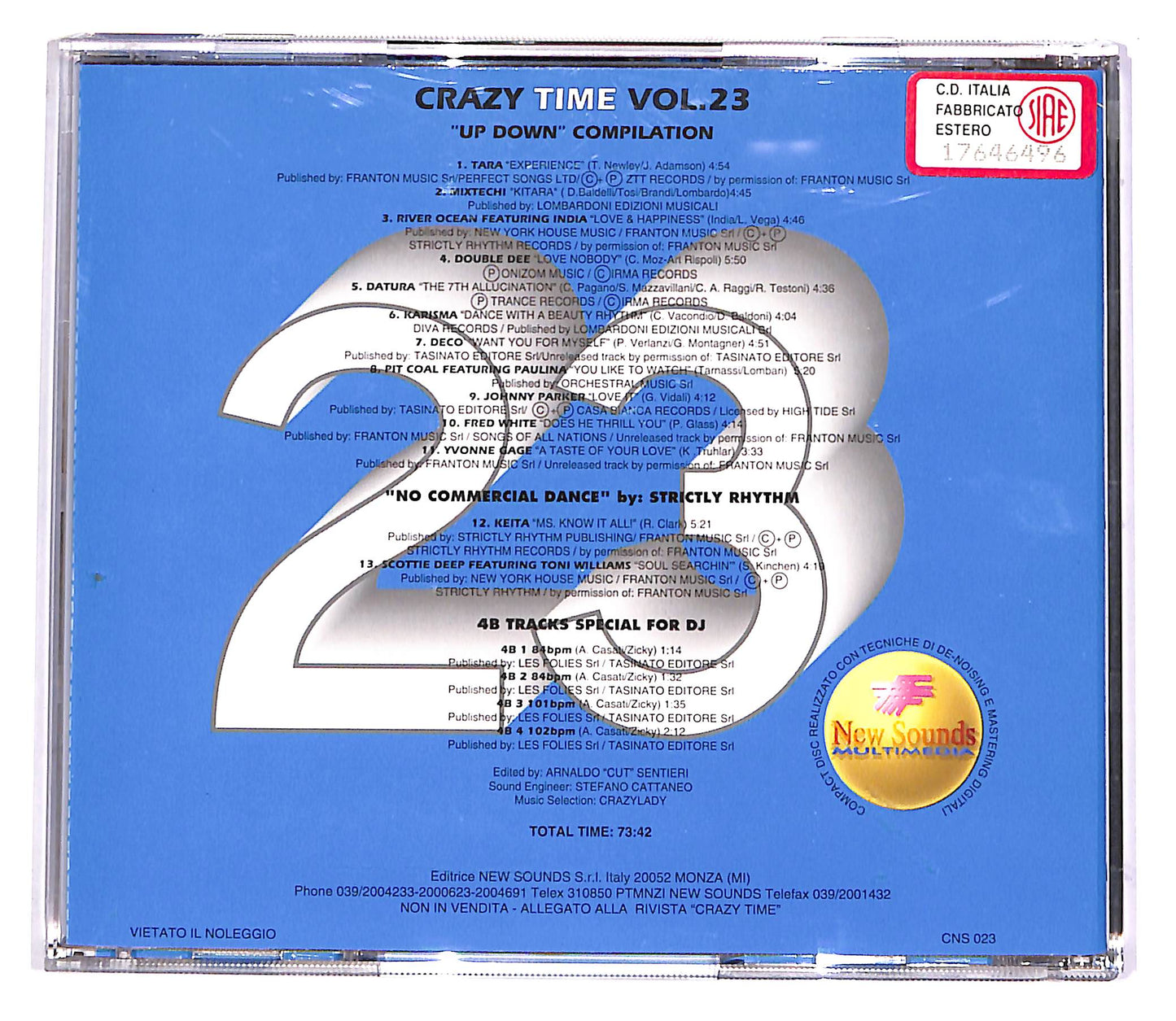 EBOND Crazy Time Vol. 23 - Up & Down Compilation EDITORIALE CD CD050242