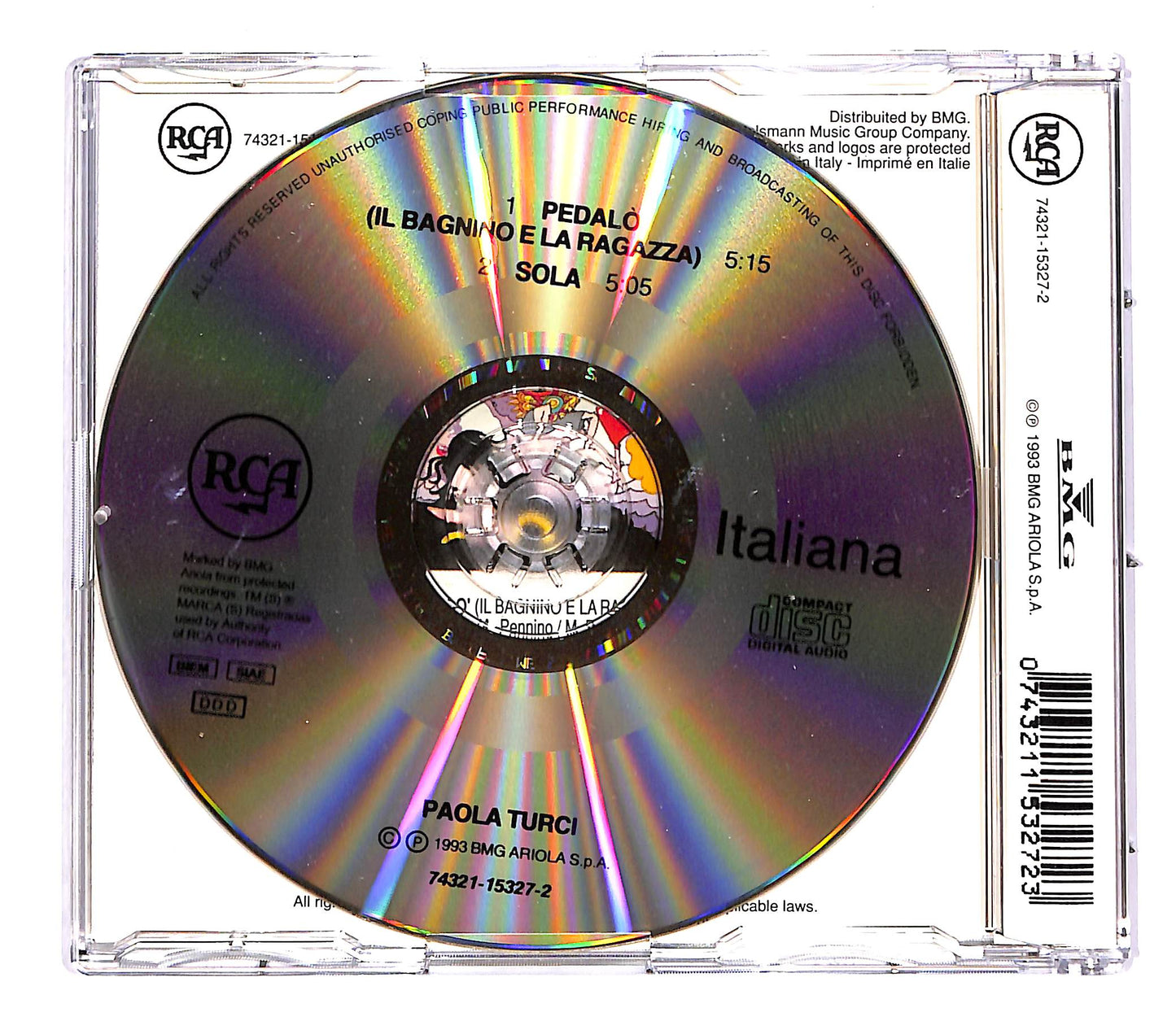 EBOND Paola Turci - Pedalo (Il Bagnino E La Ragazza) CD CD050309