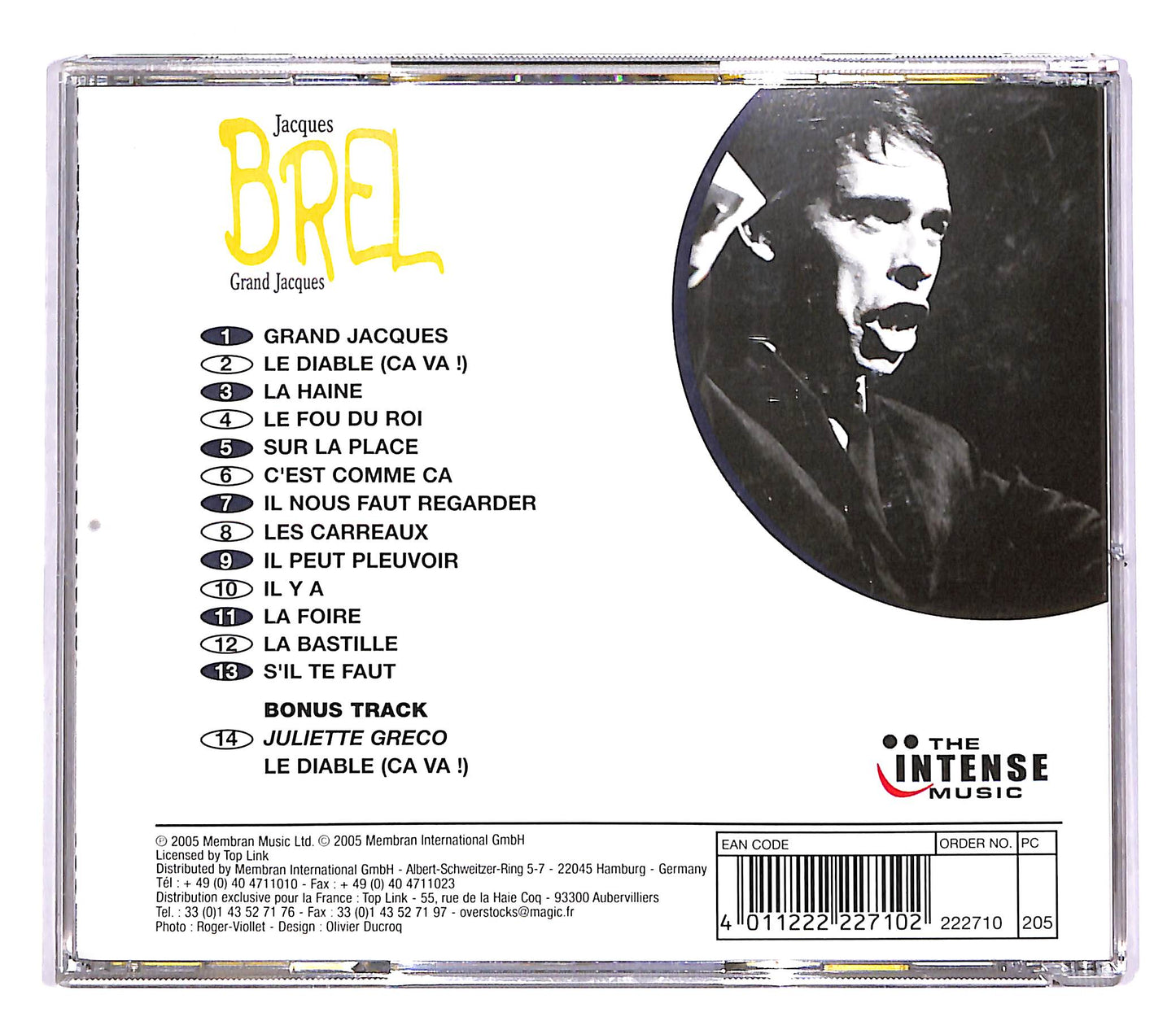 EBOND Jacques Brel - Grand Jacques CD CD050321