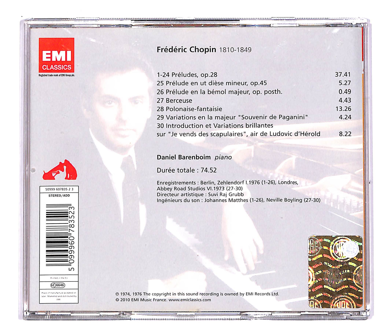 EBOND Daniel Barenbom - Chopin - preludes CD CD050331