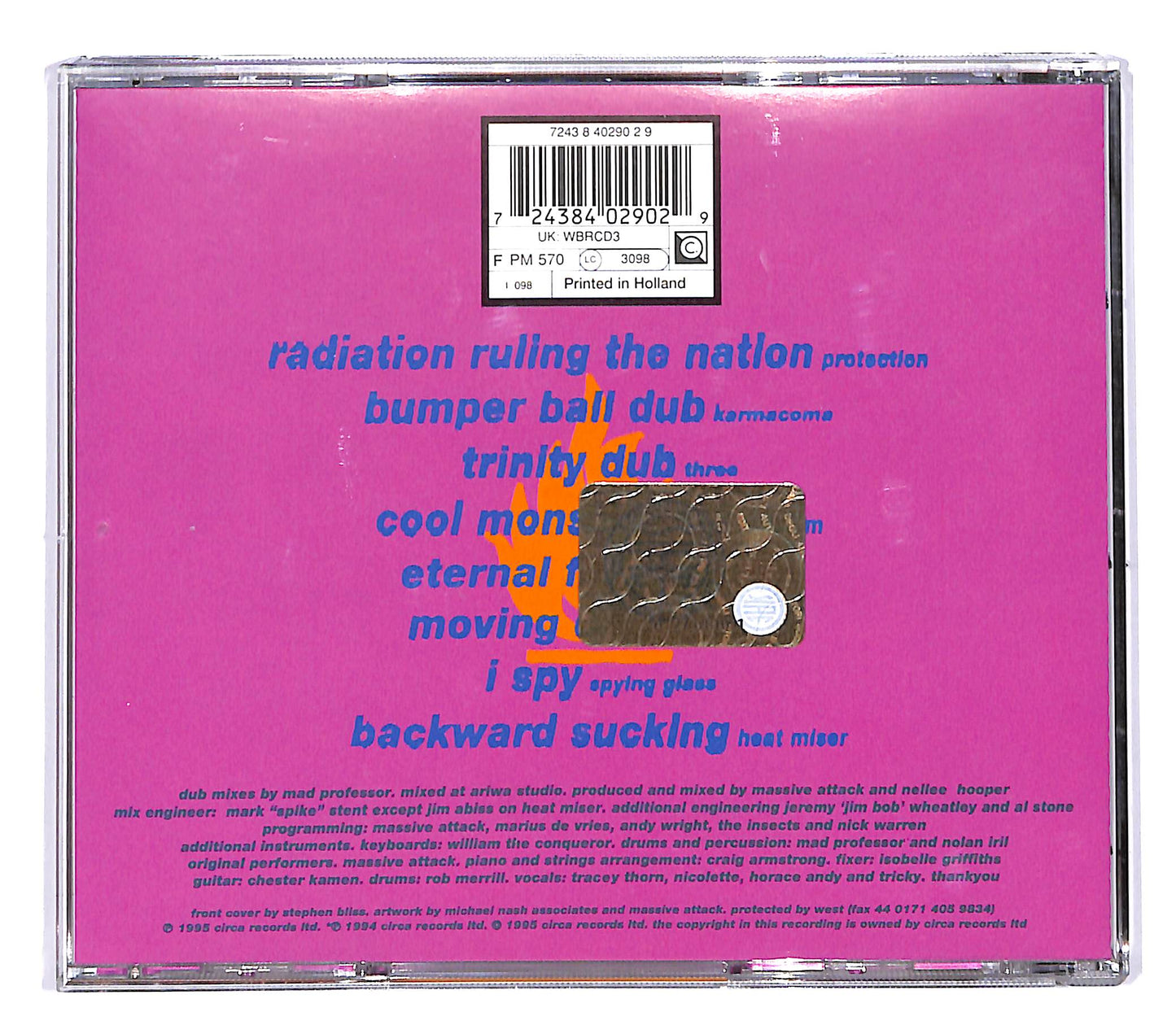EBOND Massive Attack V Mad Professor - No Protection CD CD050410