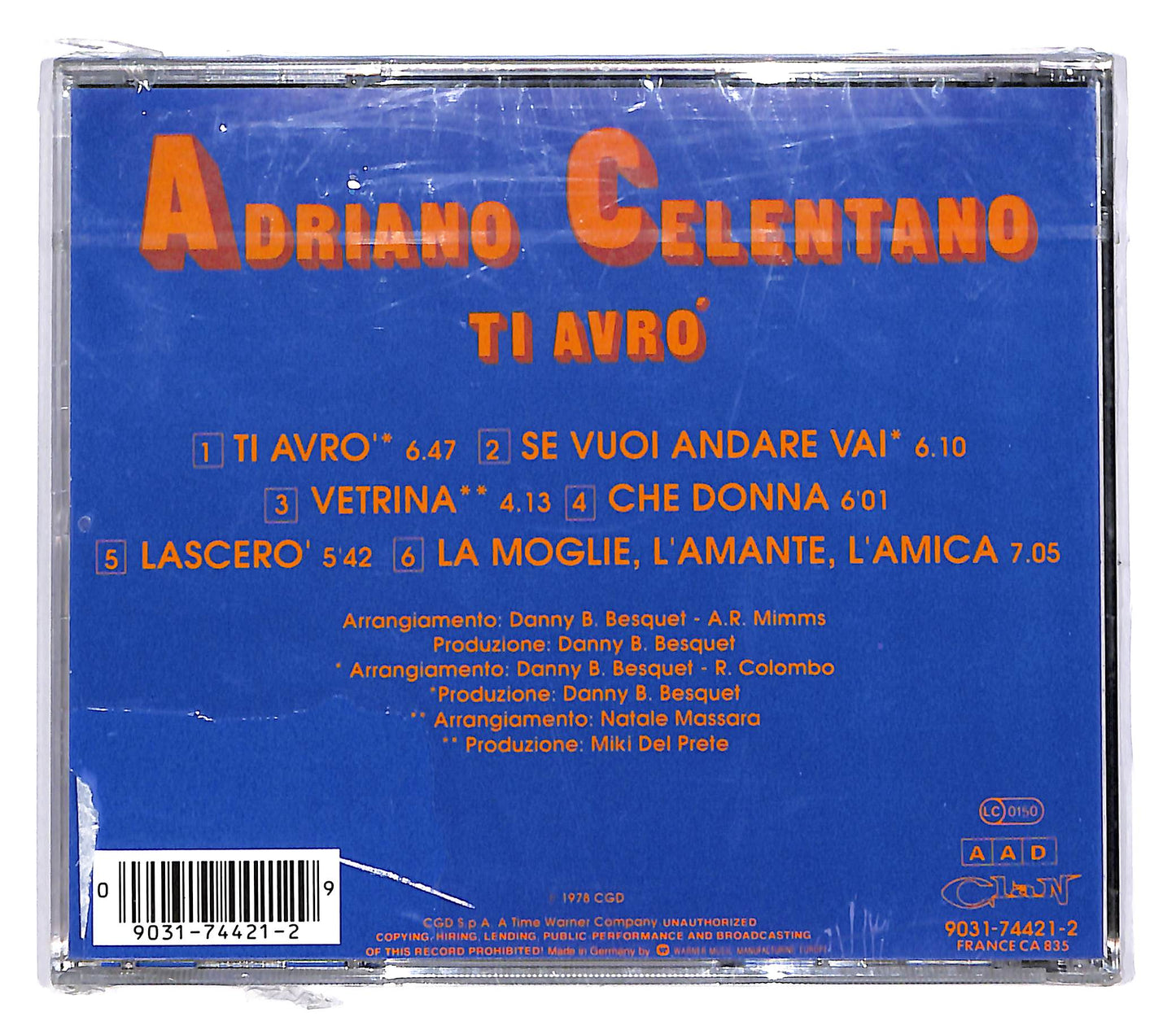EBOND Adriano Celentano - Ti Avro CD CD050539