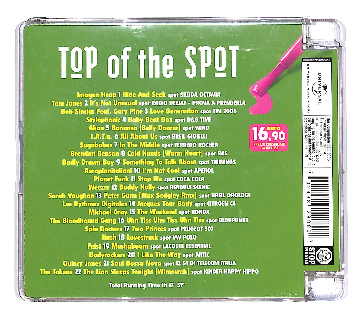 EBOND Various - Top Of The Spot 2006 CD CD050546