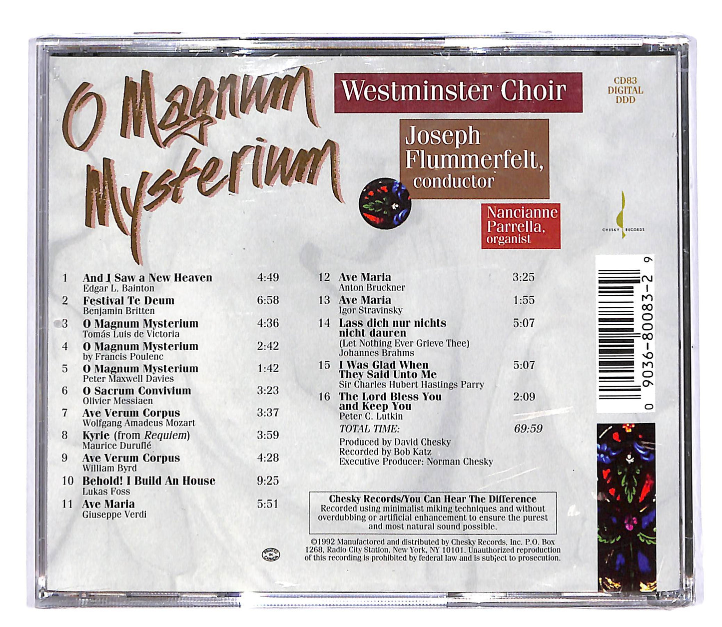 EBOND Westminster Choir Joseph Flummerfelt - O Magnum Mysterium CD CD050556