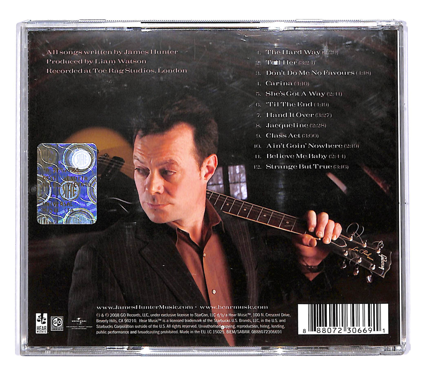 EBOND James Hunter - The Hard Way CD CD050628