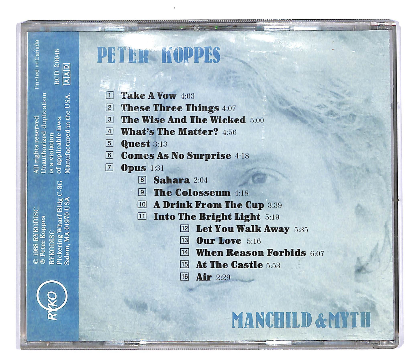 EBOND Peter Koppes - Manchild e Myth CD CD050652