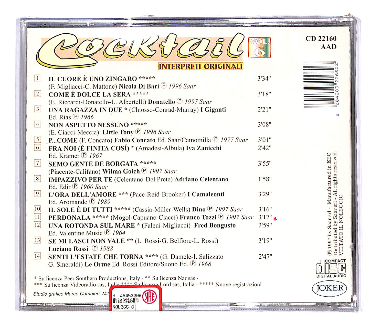 EBOND Various - Cocktail italiano vol.6 CD CD051004