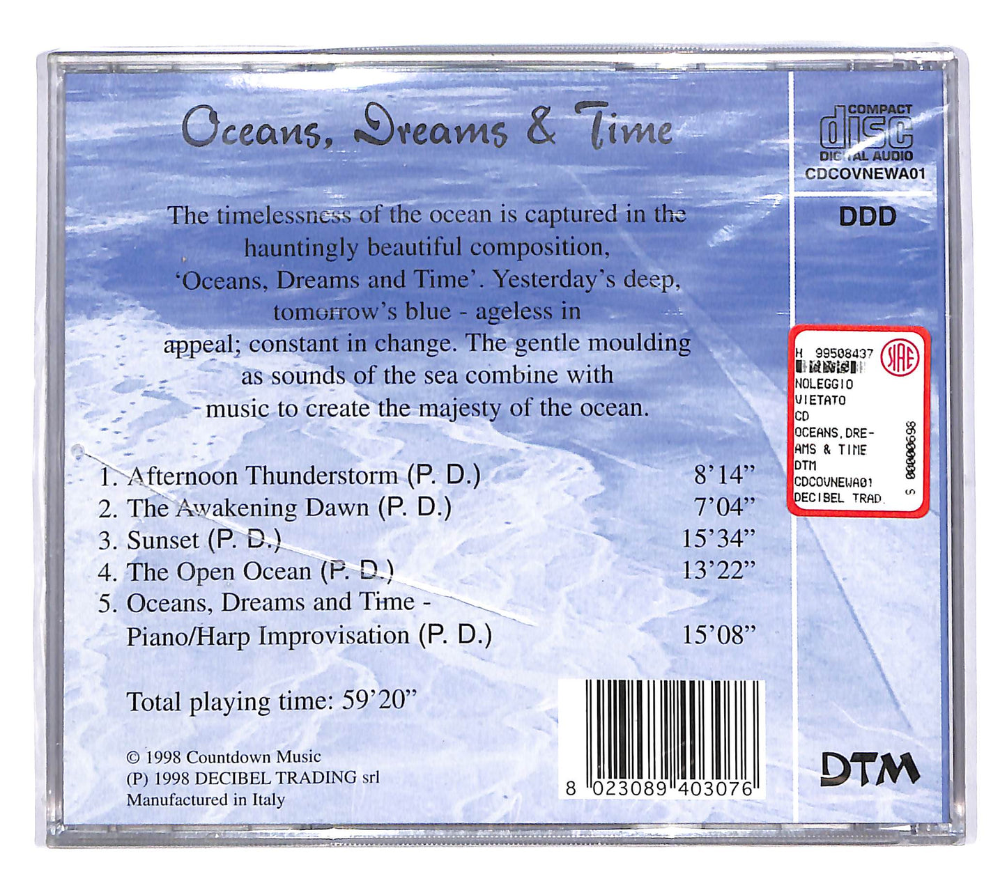 EBOND Various - Ocean, Dreams e Time CD CD051022