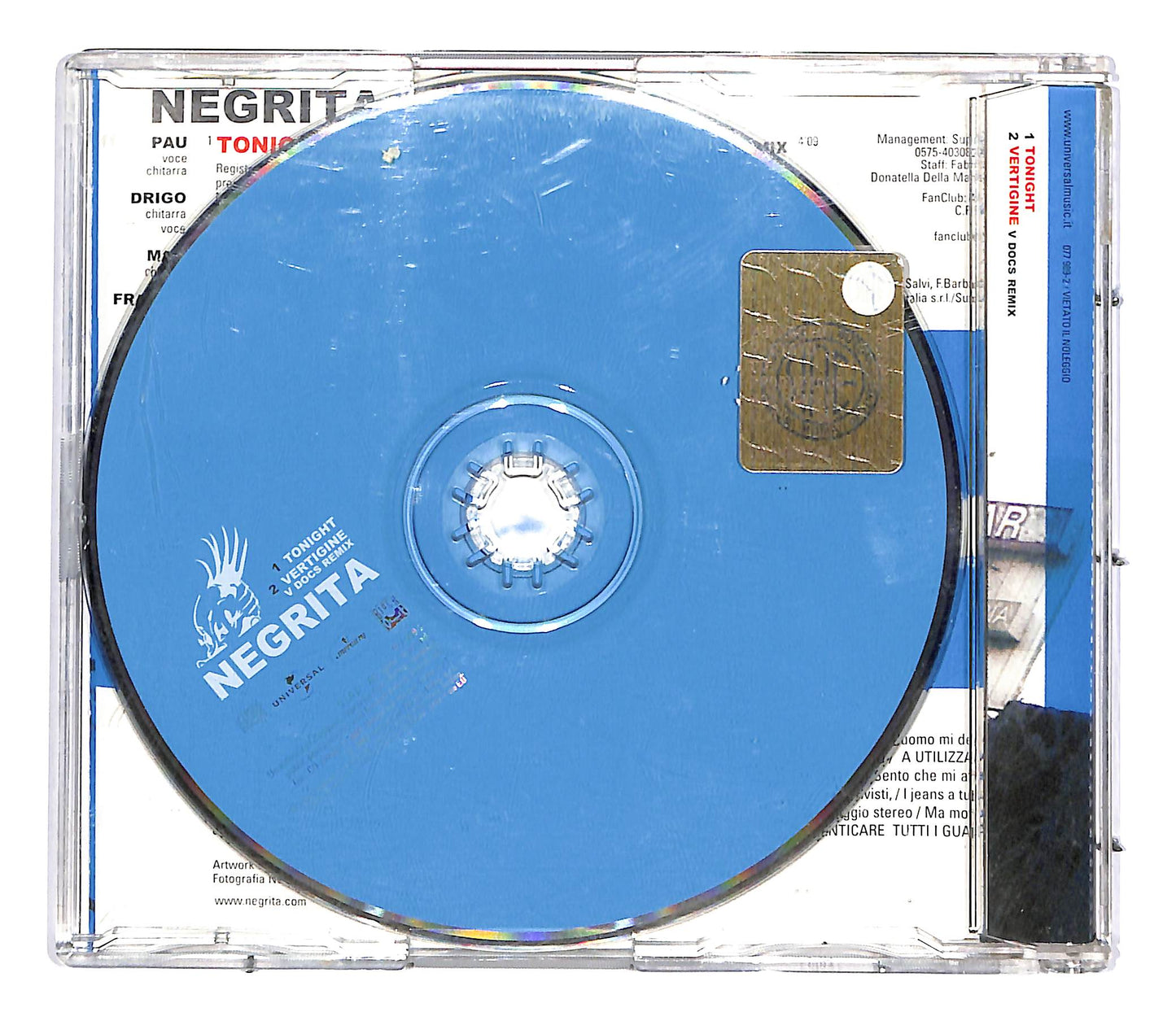 EBOND Negrita - Tonight CD CD051029