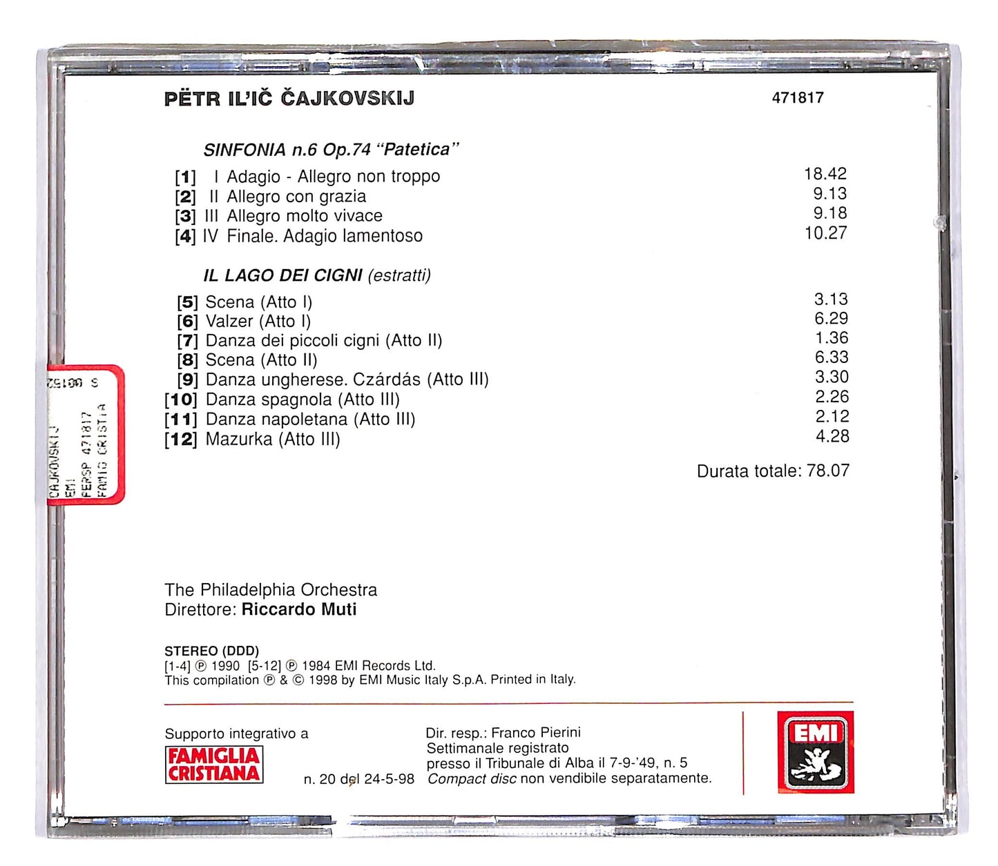 EBOND I Grandi Compositori - Petr Il'ic Cajkovskij EDITORIALE CD CD051057