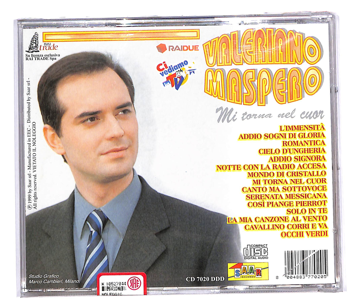 EBOND Valeriano Maspero - Mi Torna Nel Cuor CD CD051101