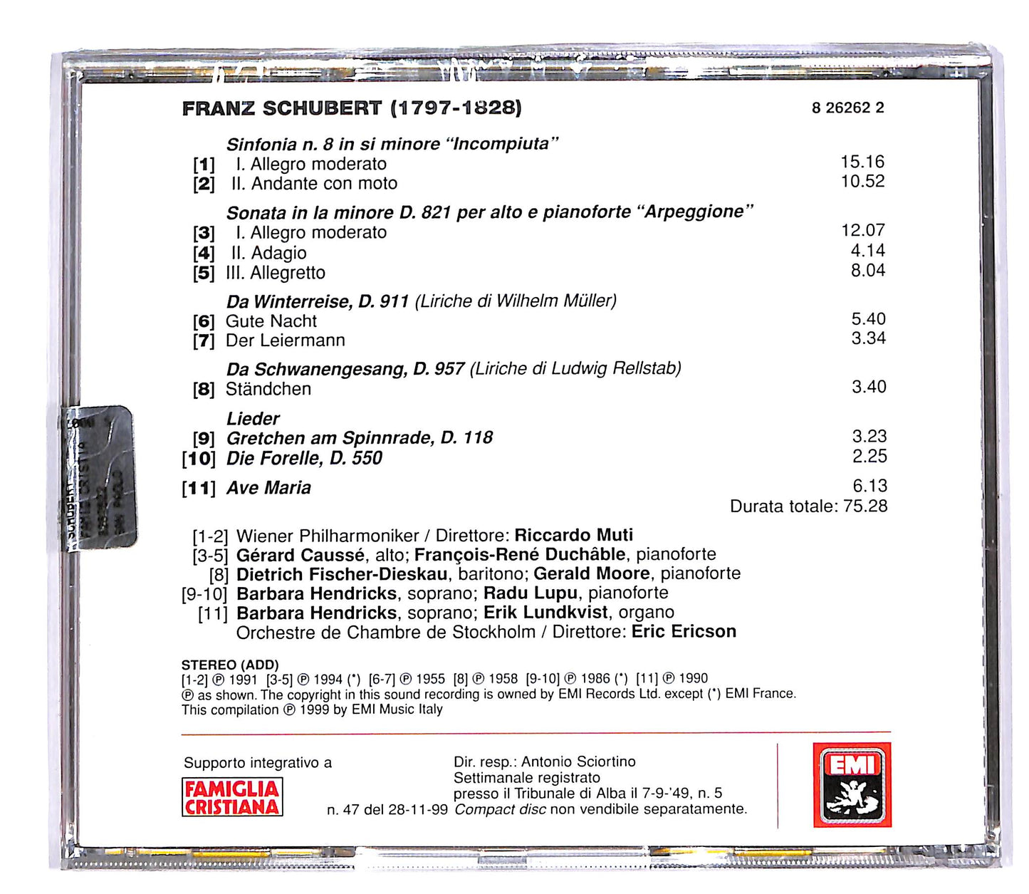 EBOND I Grandi Concerti - Franz Schubert EDITORIALE CD CD051105