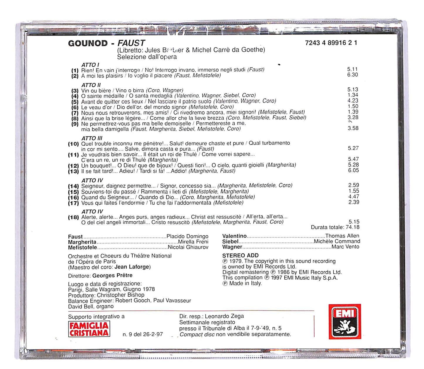 EBOND Gounod Faust - Faust - Le Pagine Piu Belle EDITORIALE CD CD051121