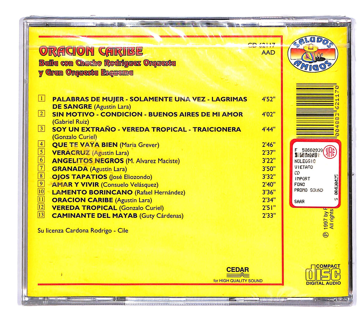 EBOND Oracion Caribe - Baila/Chucho Rodriguez orquesta CD CD051141