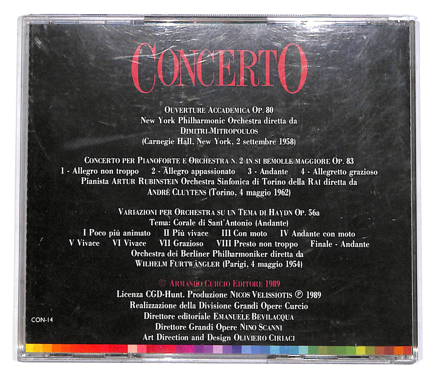 EBOND Brahms - Ouverture Accademica Op.80, N.2 Op.83 EDITORIALE CD CD051204