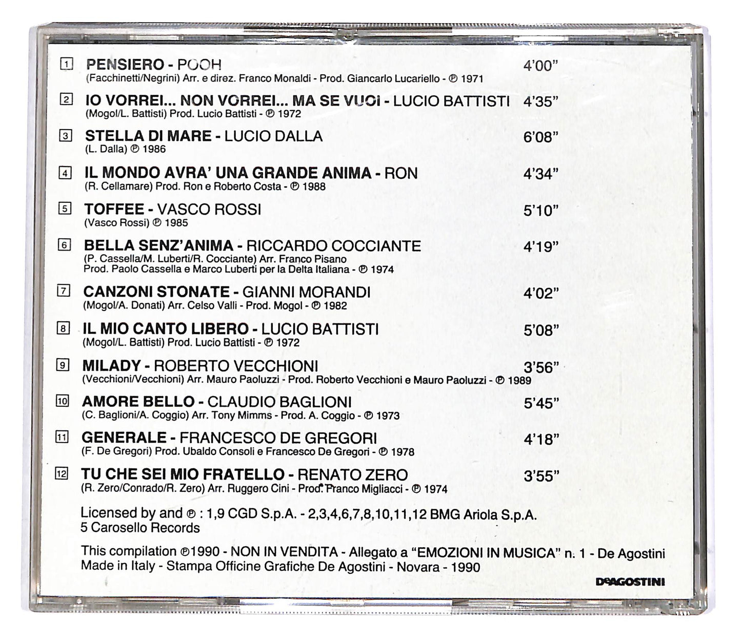 EBOND Various - Emozioni In Musica EDITORIALE CD CD051209