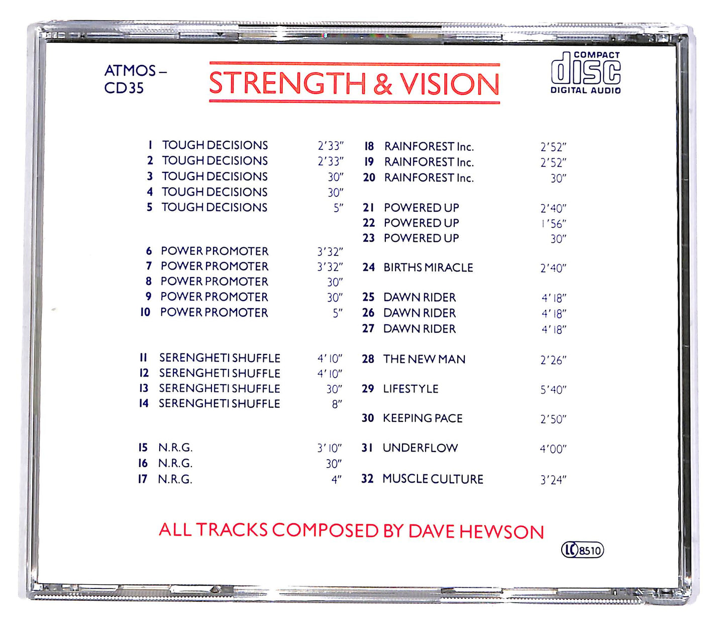 EBOND Dave Hewson - Strength & Vision EDITORIALE CD CD051217