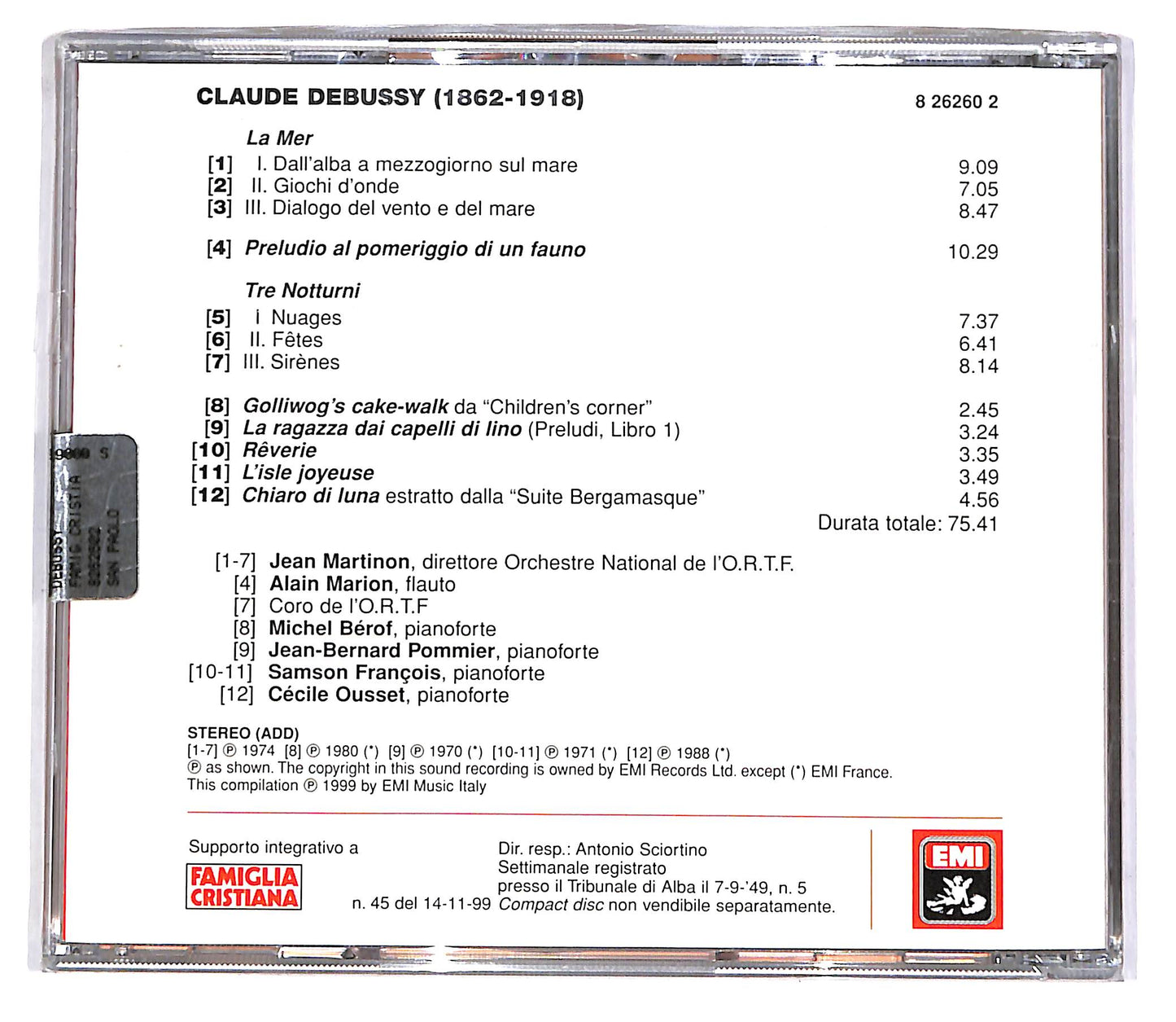 EBOND Claude Debussy - Claude Debussy (1862-1918) EDITORIALE CD CD051228