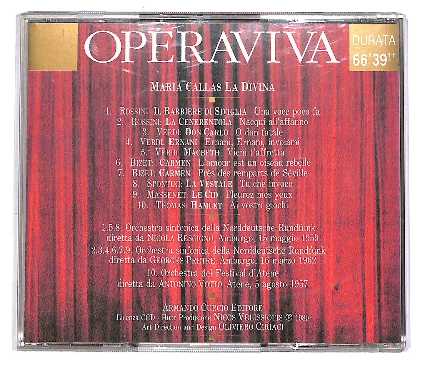 EBOND Maria Callas - La Divina EDITORIALE CD CD051239