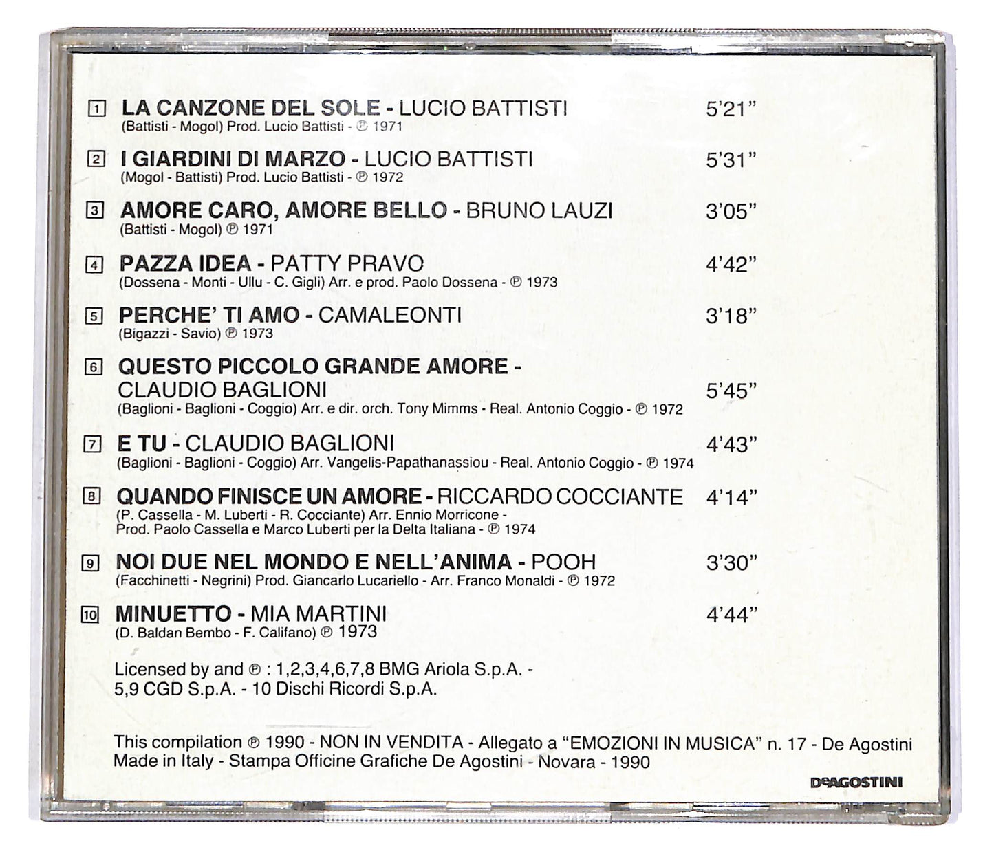 EBOND Various - Amore Caro, Amore Bello EDITORIALE CD CD051242