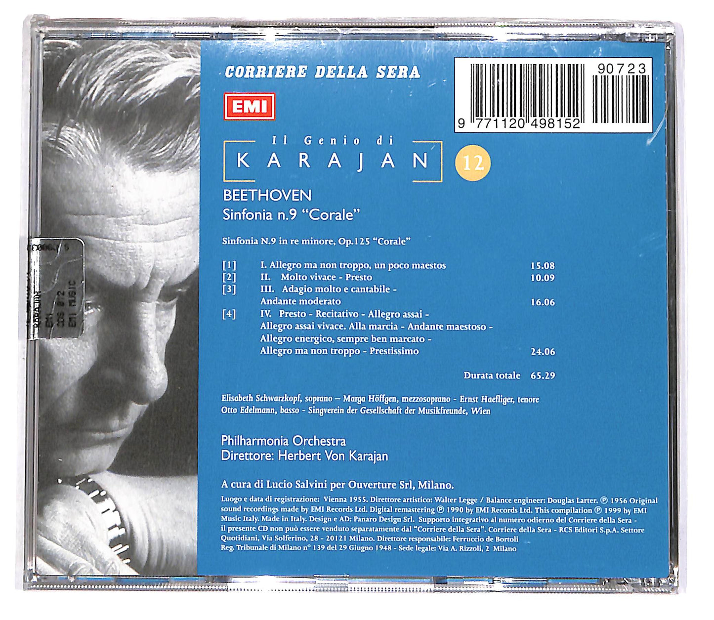 EBOND Il Genio Di Karajan 12 - Beethoven: Sinfonia N.9 EDITORIALE CD CD051321