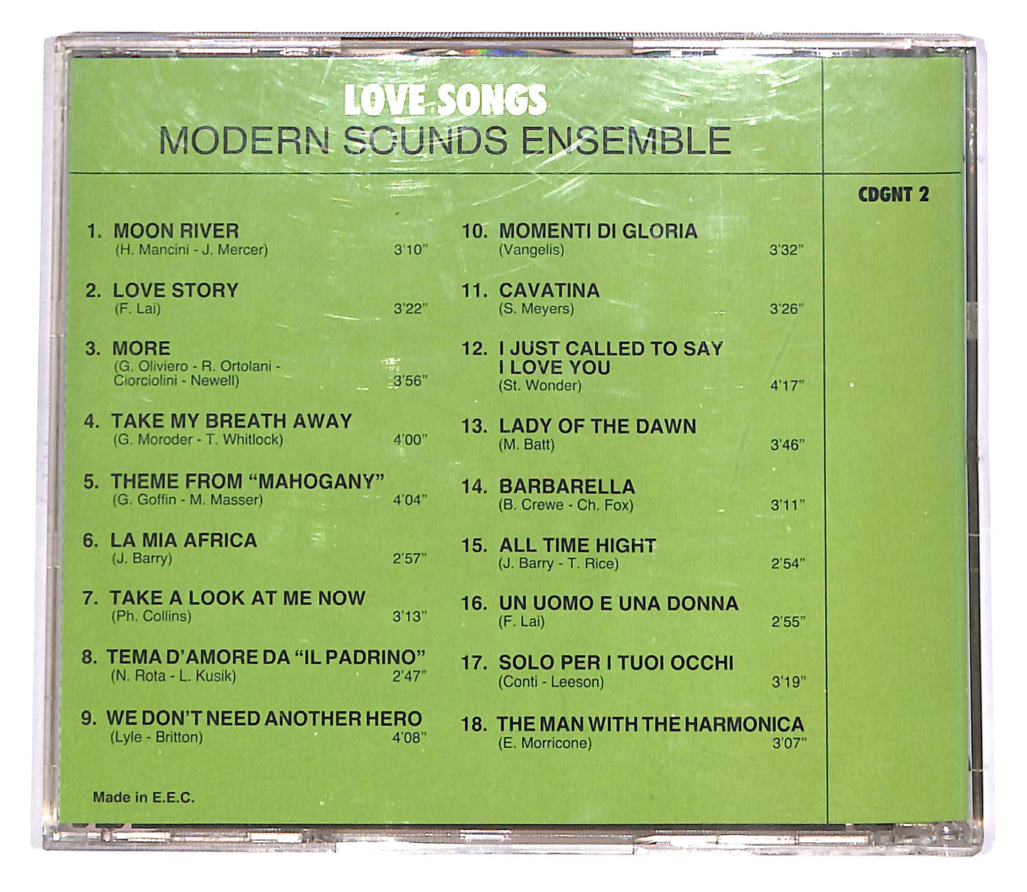 EBOND Love Songs - Modern Sounds Ensemble EDITORIALE CD CD051328