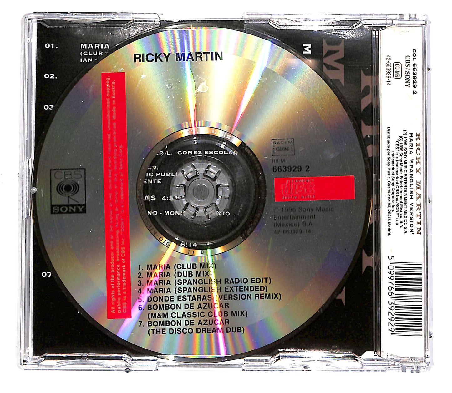 EBOND Ricky Martin - Maria (Spanglish Version) CD CD051408