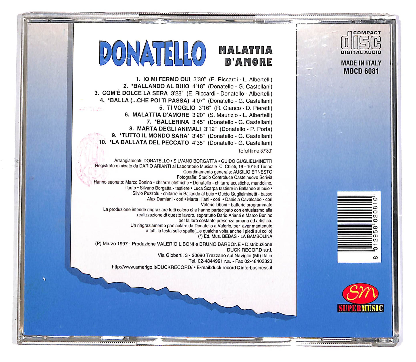 EBOND Donatello - Malattia D'Amore CD CD051430