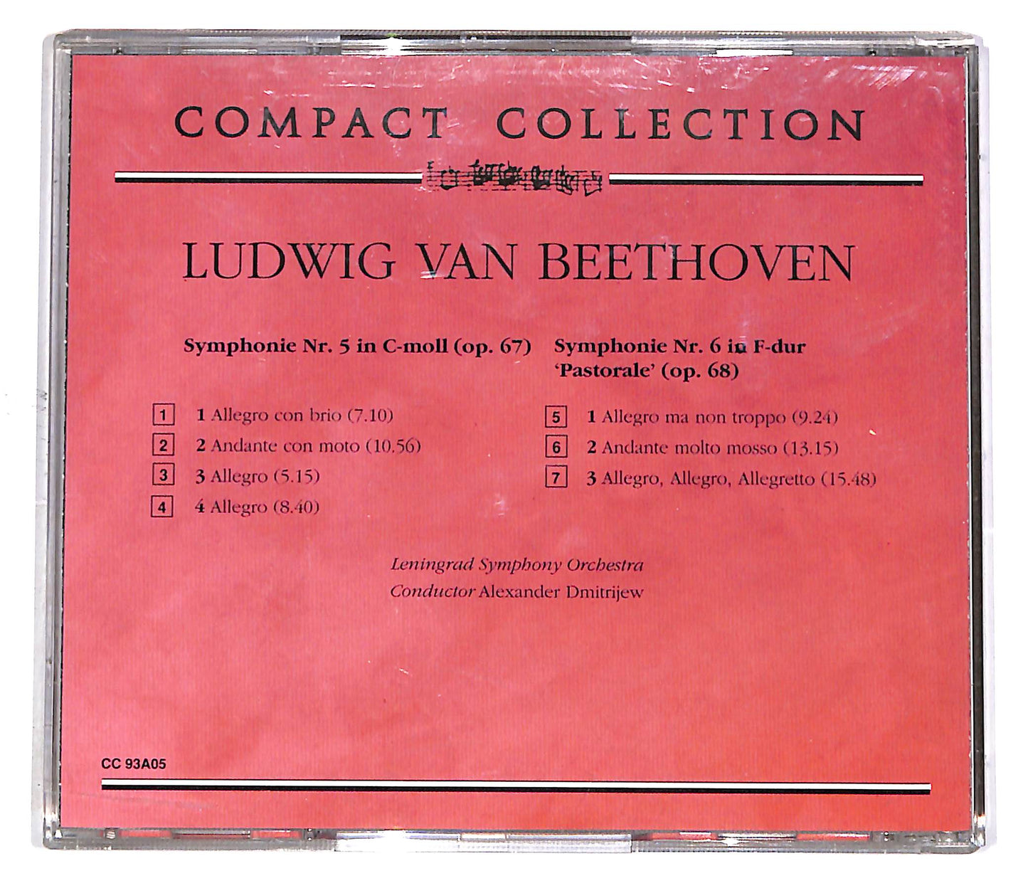 EBOND Beethoven - Symphonie Nr.5 Op.67, Nr.6 Op.68 EDITORIALE CD CD051446