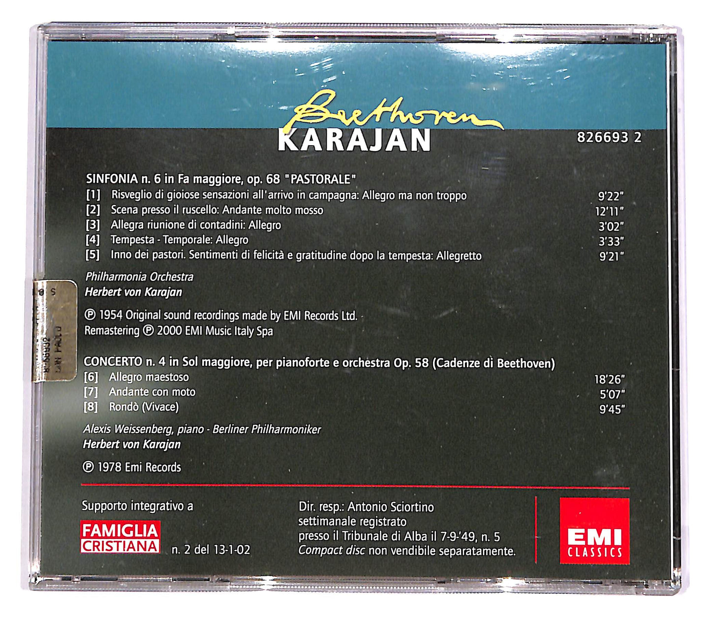 EBOND I Grandi Concerti - Beethoven - Karajan EDITORIALE CD CD051505