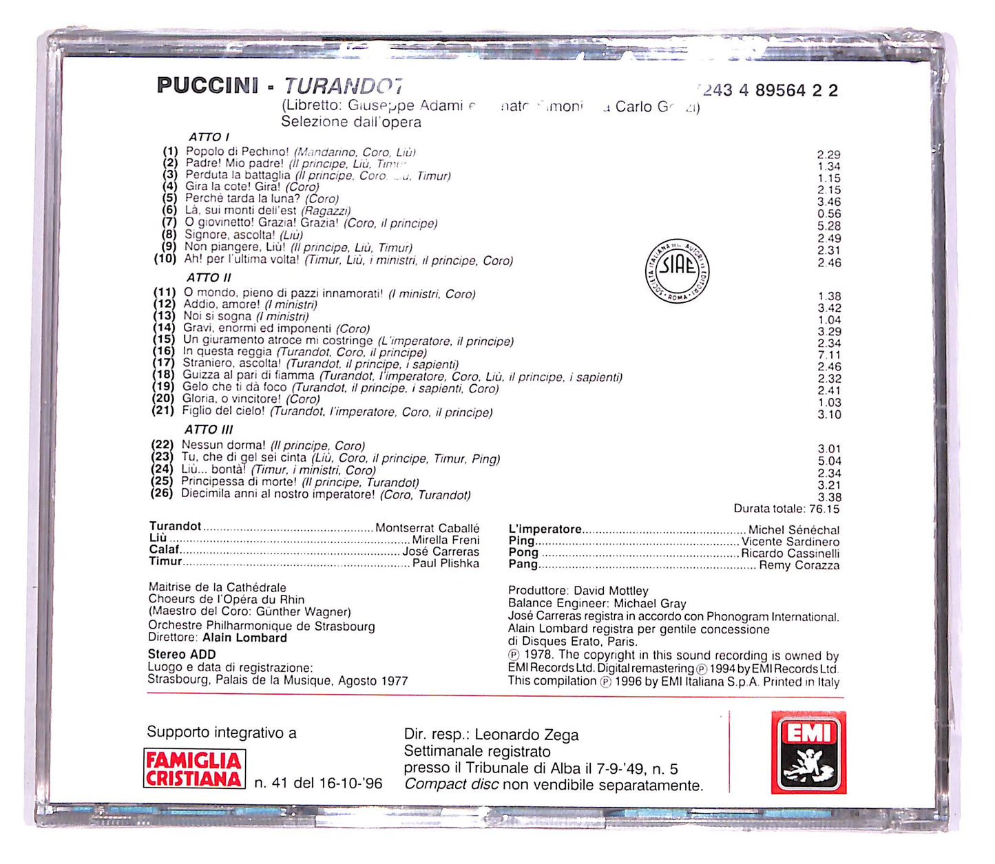 EBOND Puccini - Turandot - Le Pagine Piu Belle - Lombard EDITORIALE CD CD051610