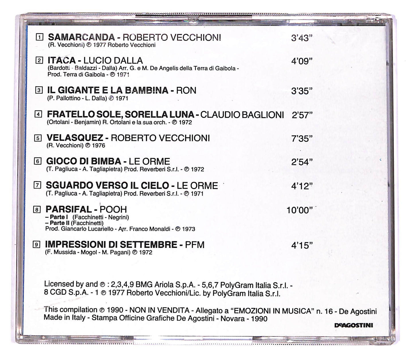 EBOND Various - Favole '70 EDITORIALE CD CD051630