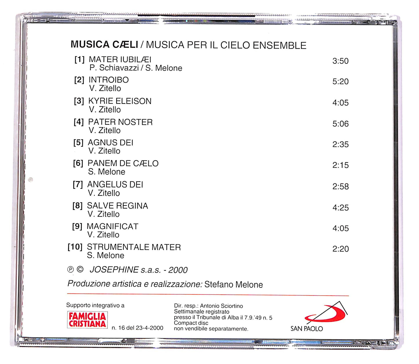 EBOND Musica Caeli - Musica Per Il Cielo Ensemble EDITORIALE CD CD051727