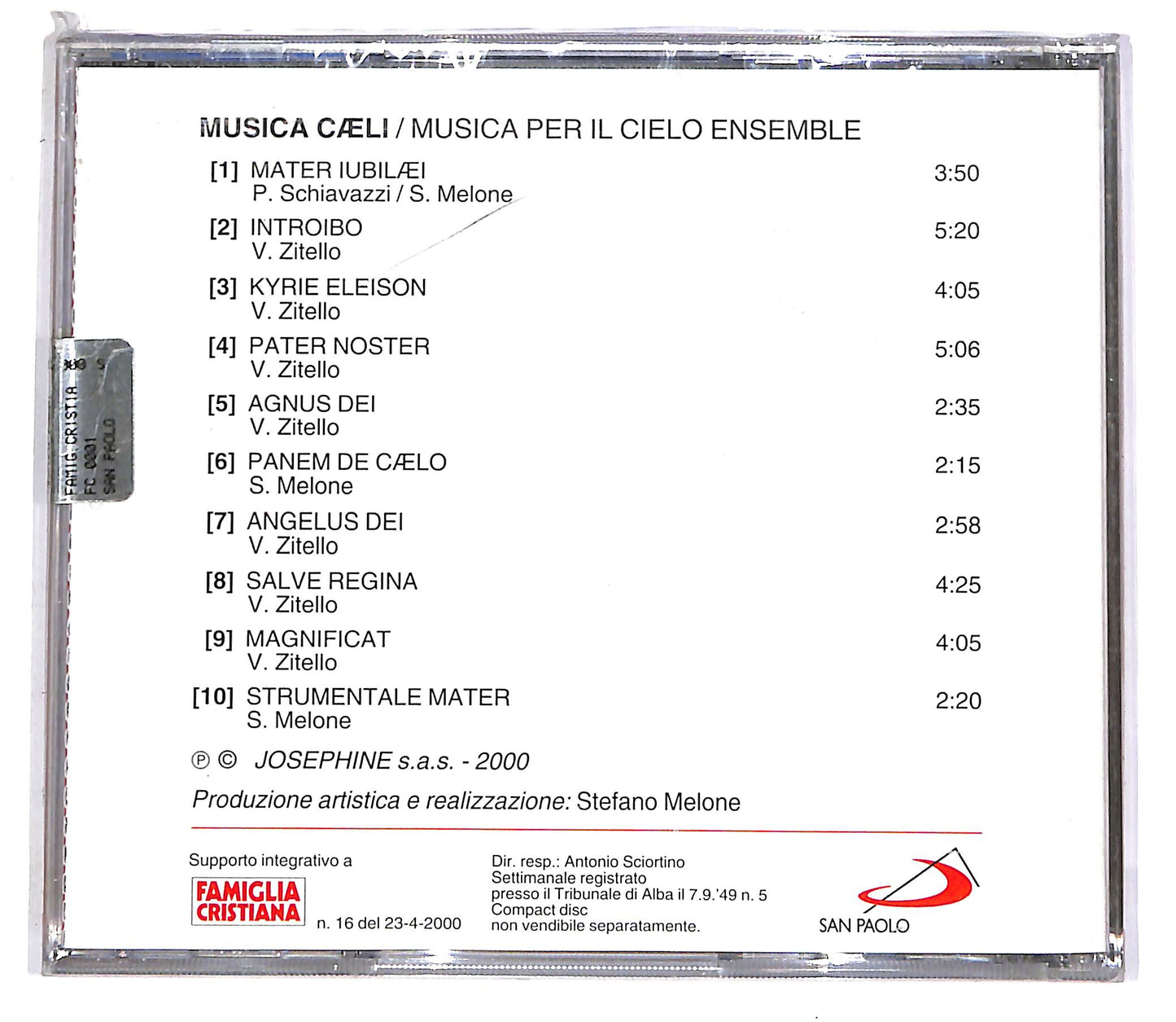 EBOND Musica Caeli - Musica Per Il Cielo Ensemble EDITORIALE CD CD051804