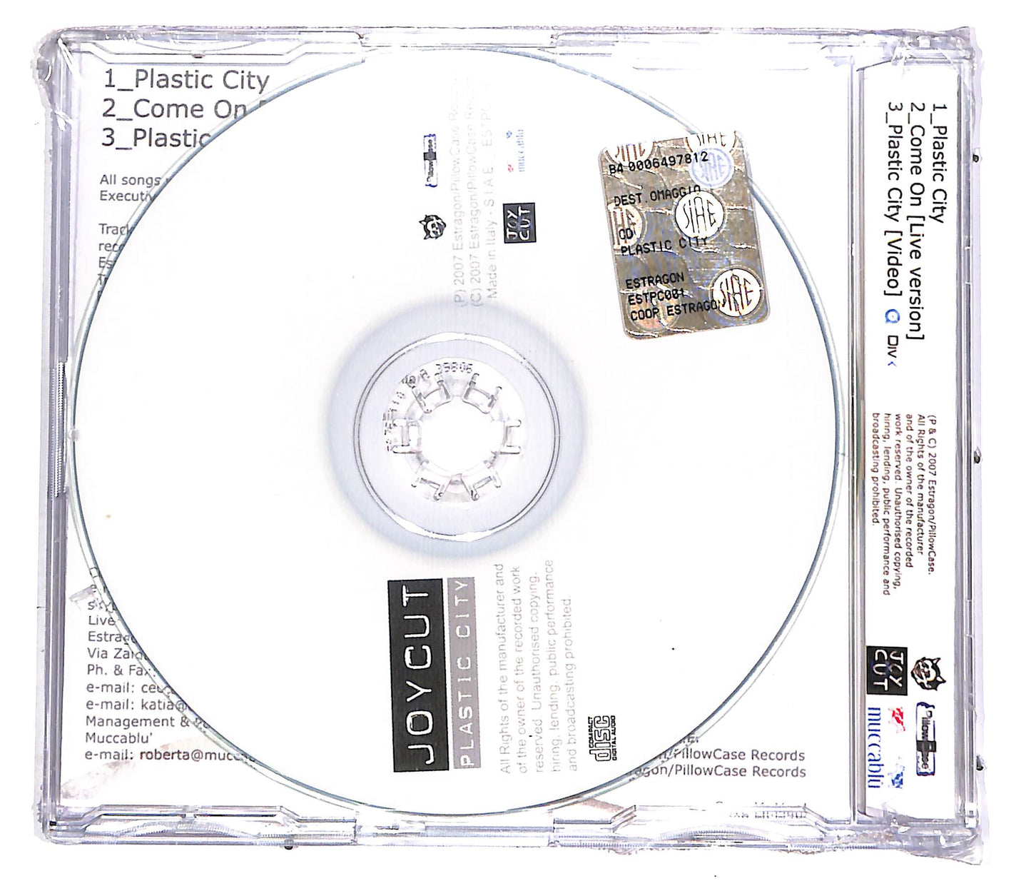 EBOND Joy Cut - Plastic City PROMO CD CD051815