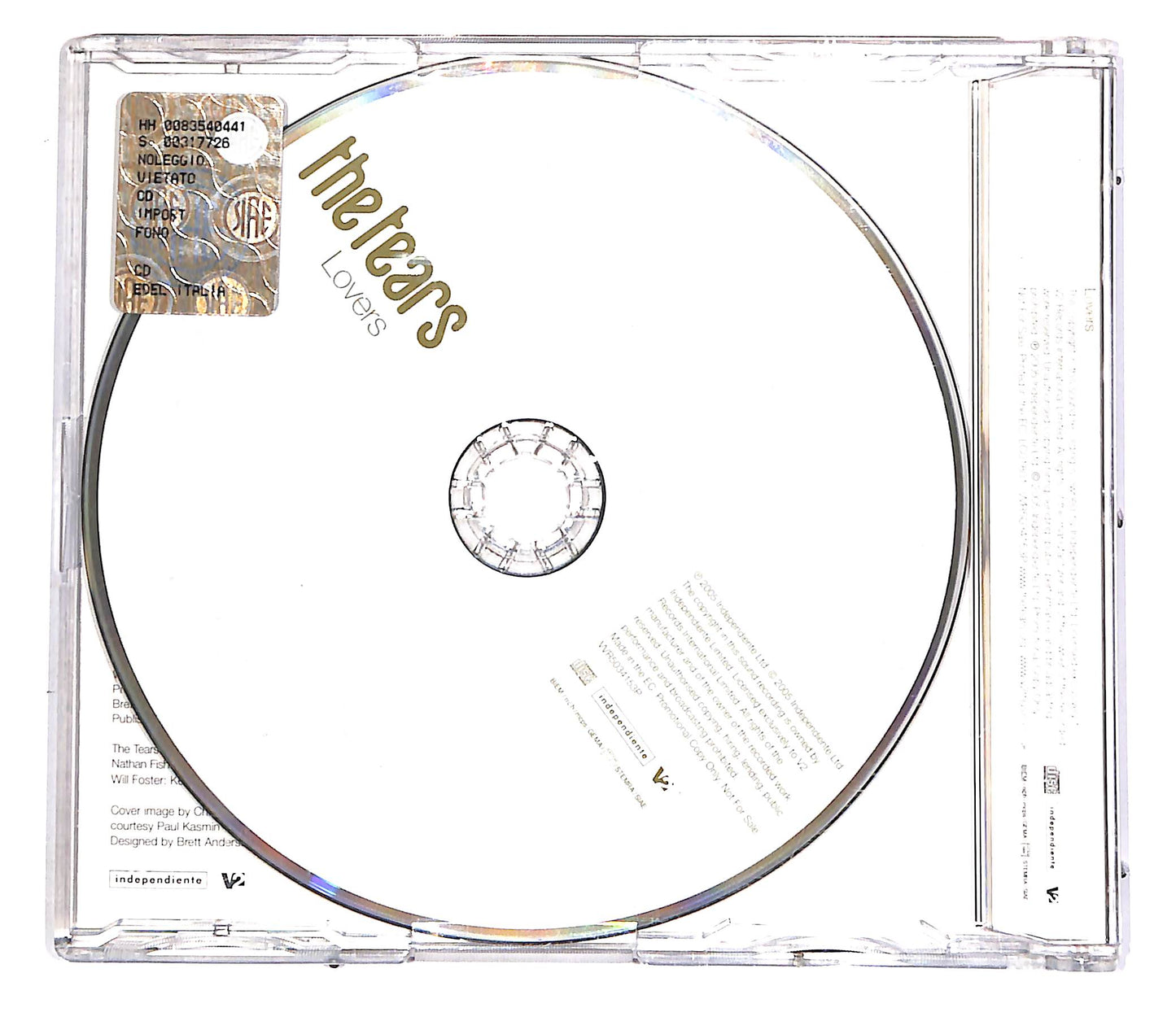 EBOND The Tears - Lovers PROMO CD CD051825